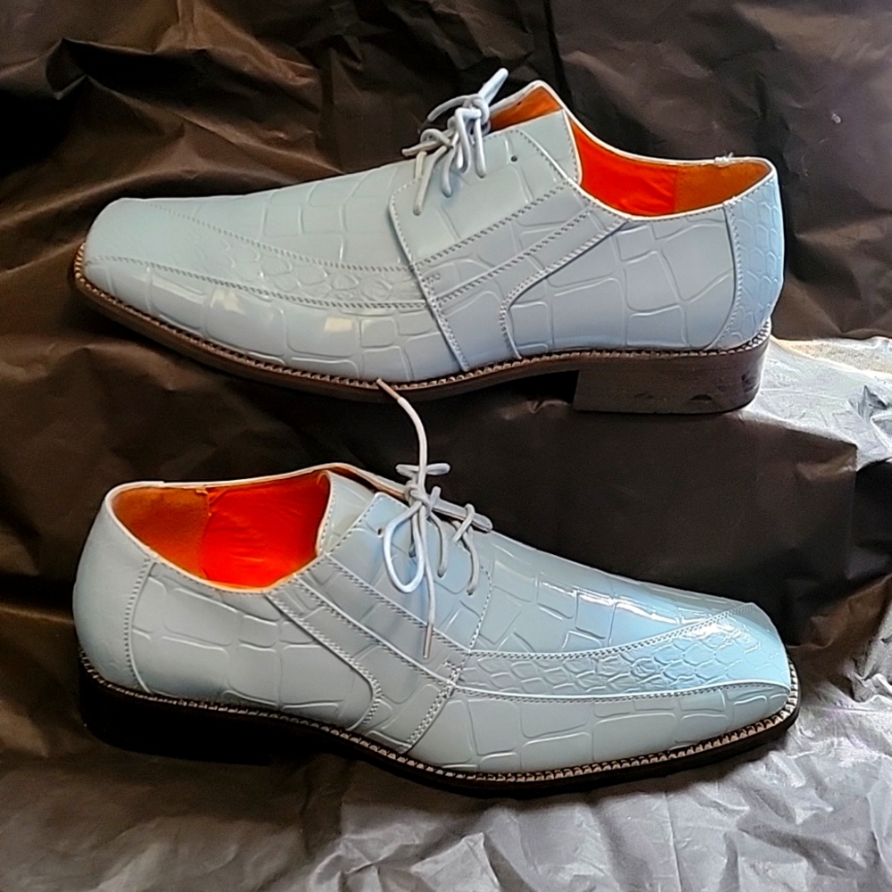 Milano Moda sky blue shoes